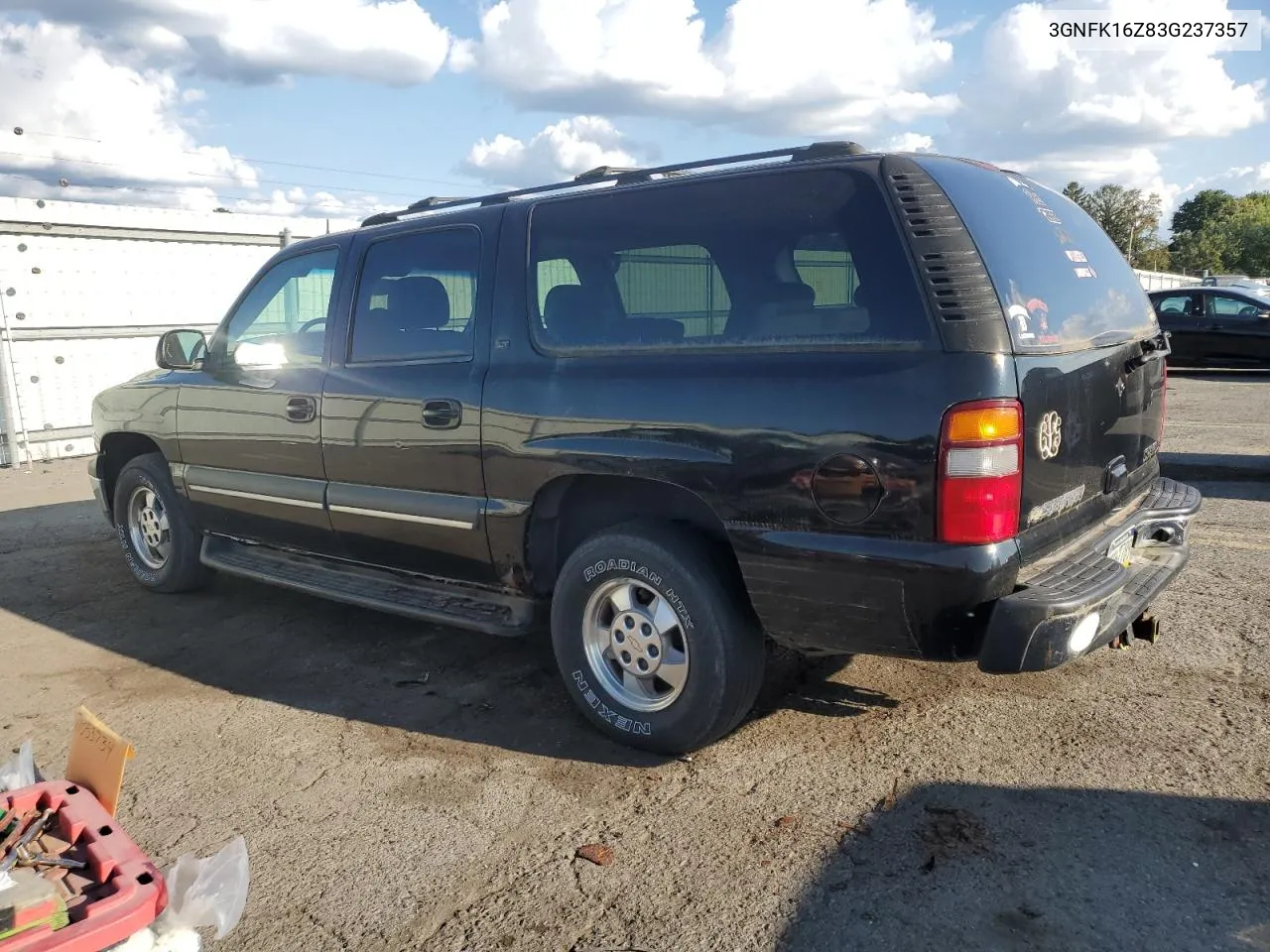 2003 Chevrolet Suburban K1500 VIN: 3GNFK16Z83G237357 Lot: 72704904