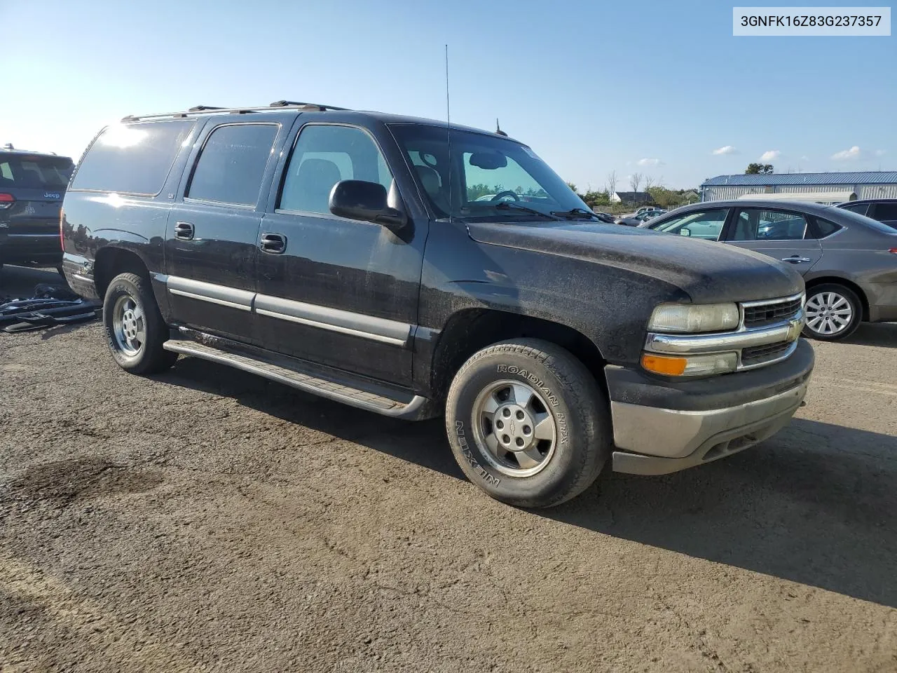 2003 Chevrolet Suburban K1500 VIN: 3GNFK16Z83G237357 Lot: 72704904