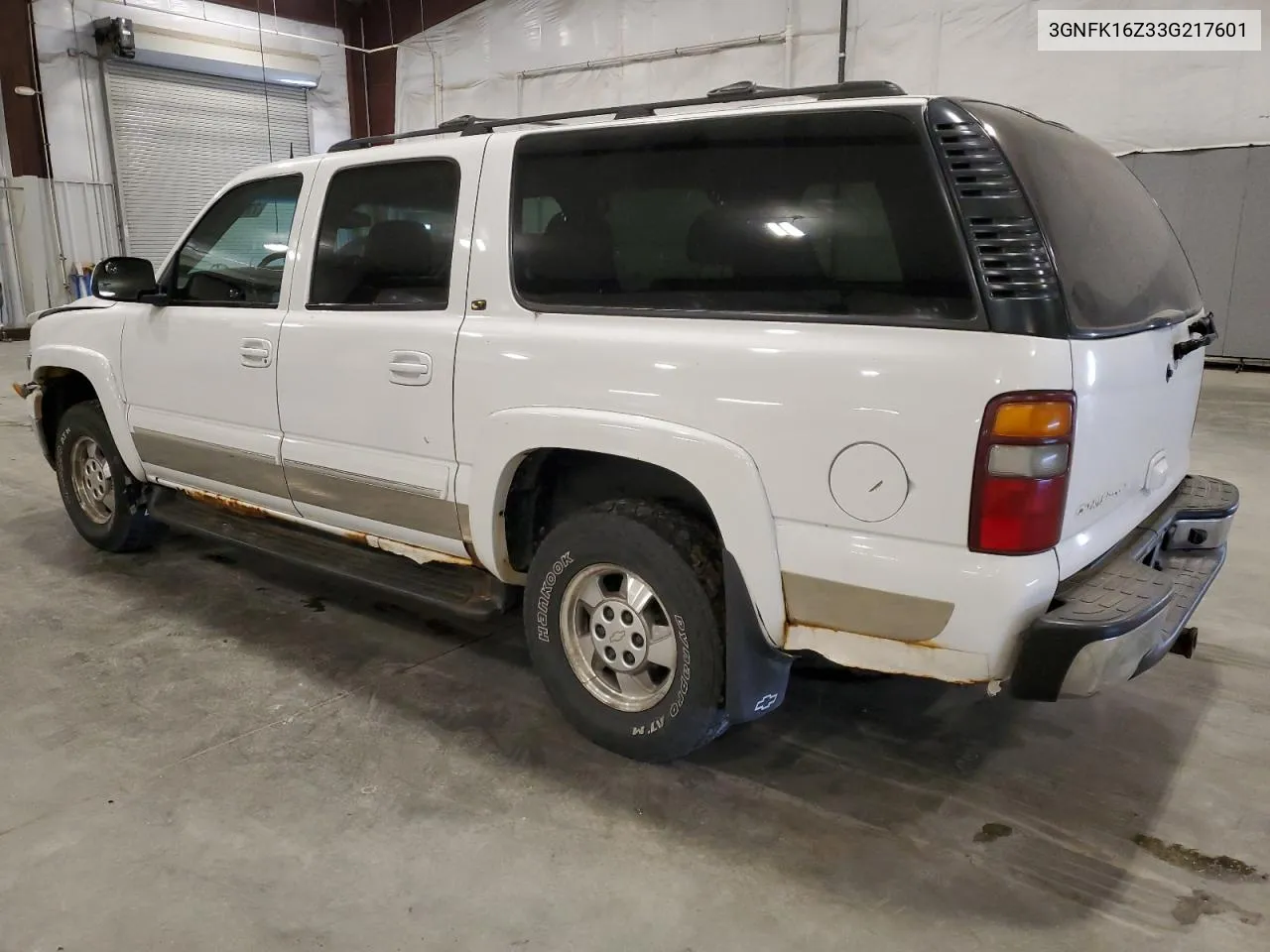 2003 Chevrolet Suburban K1500 VIN: 3GNFK16Z33G217601 Lot: 73967414