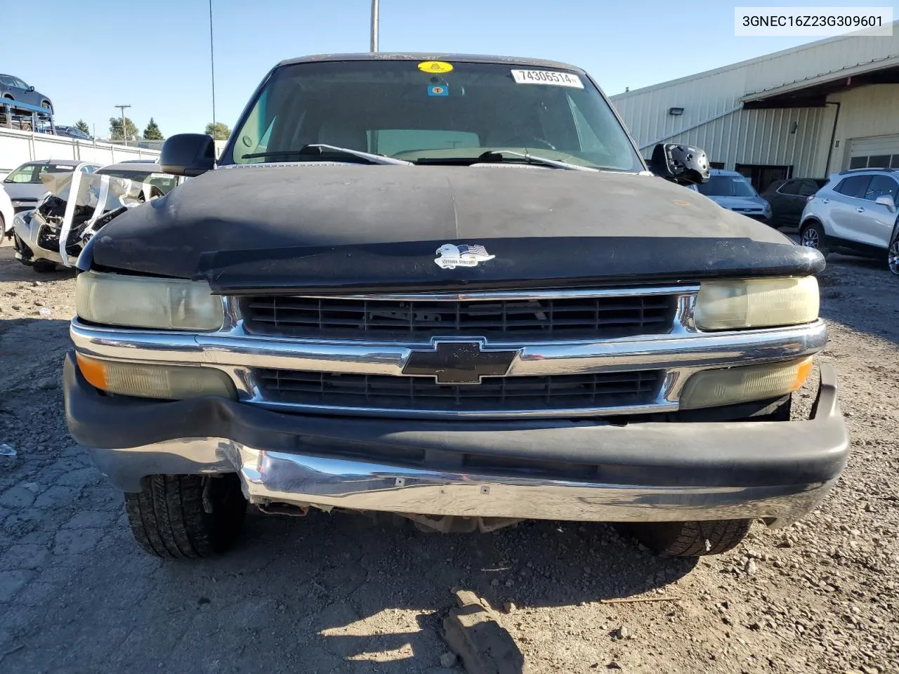 2003 Chevrolet Suburban C1500 VIN: 3GNEC16Z23G309601 Lot: 74306514