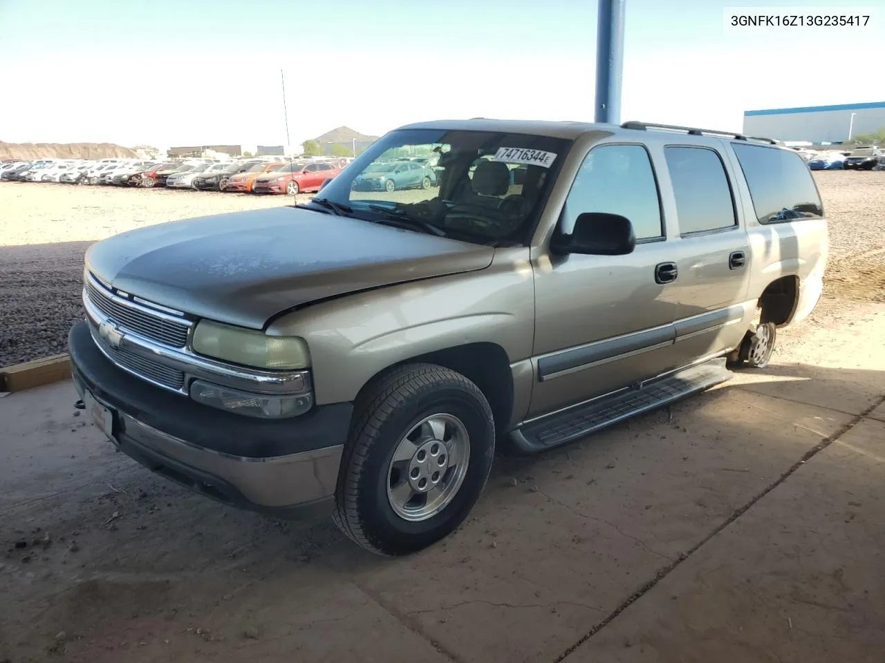 2003 Chevrolet Suburban K1500 VIN: 3GNFK16Z13G235417 Lot: 74716344