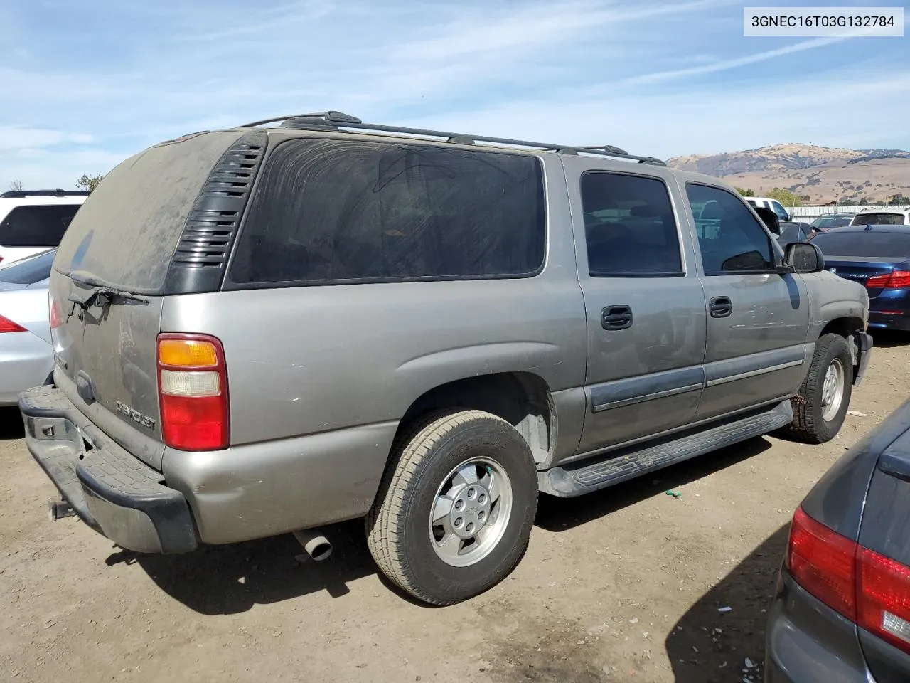 2003 Chevrolet Suburban C1500 VIN: 3GNEC16T03G132784 Lot: 75273484