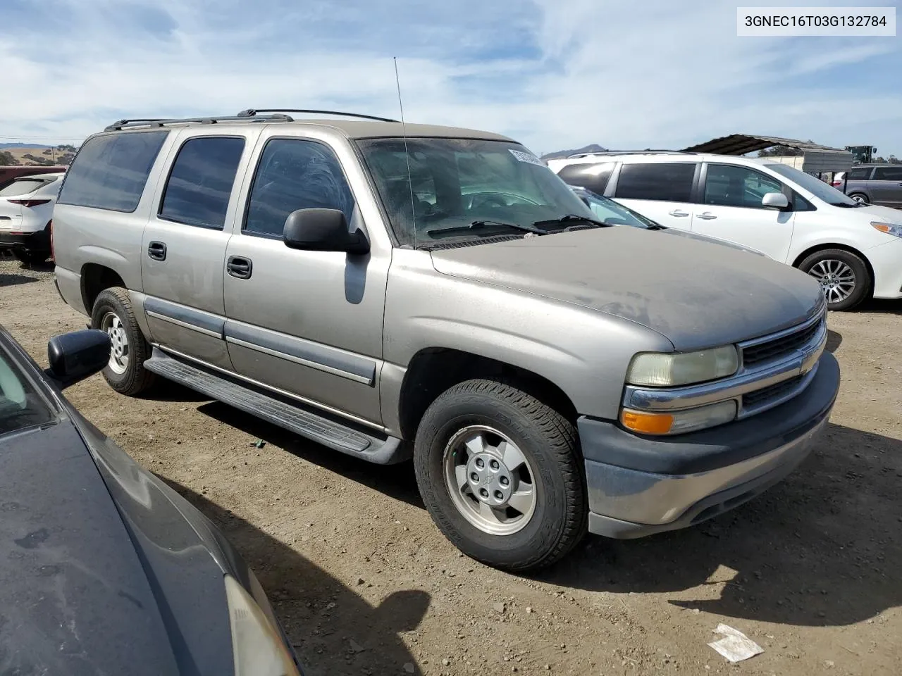 2003 Chevrolet Suburban C1500 VIN: 3GNEC16T03G132784 Lot: 75273484