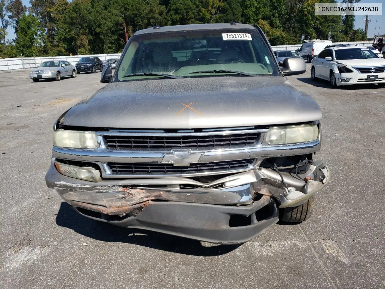 2003 Chevrolet Suburban C1500 VIN: 1GNEC16Z93J242638 Lot: 75521324