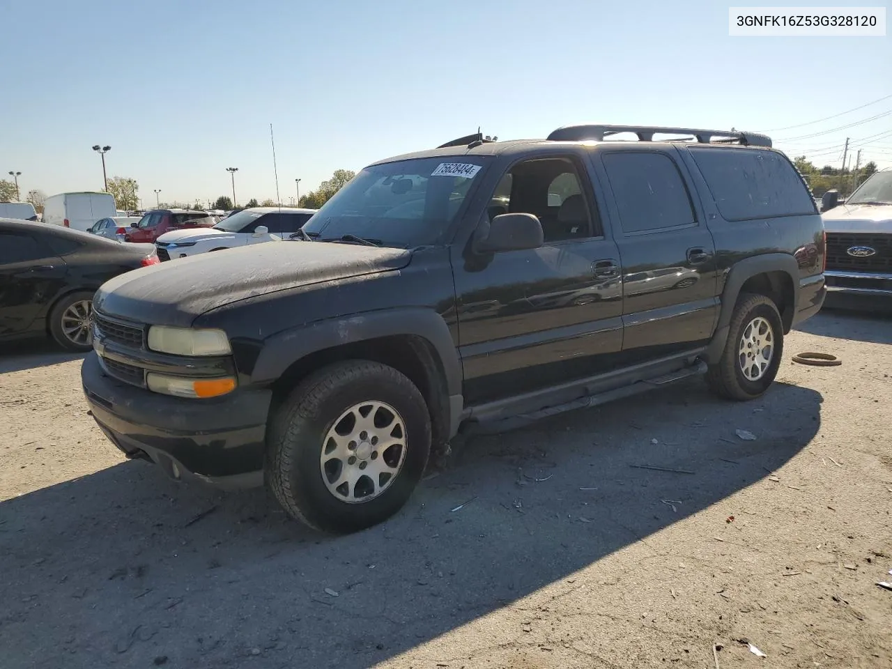 2003 Chevrolet Suburban K1500 VIN: 3GNFK16Z53G328120 Lot: 75628484