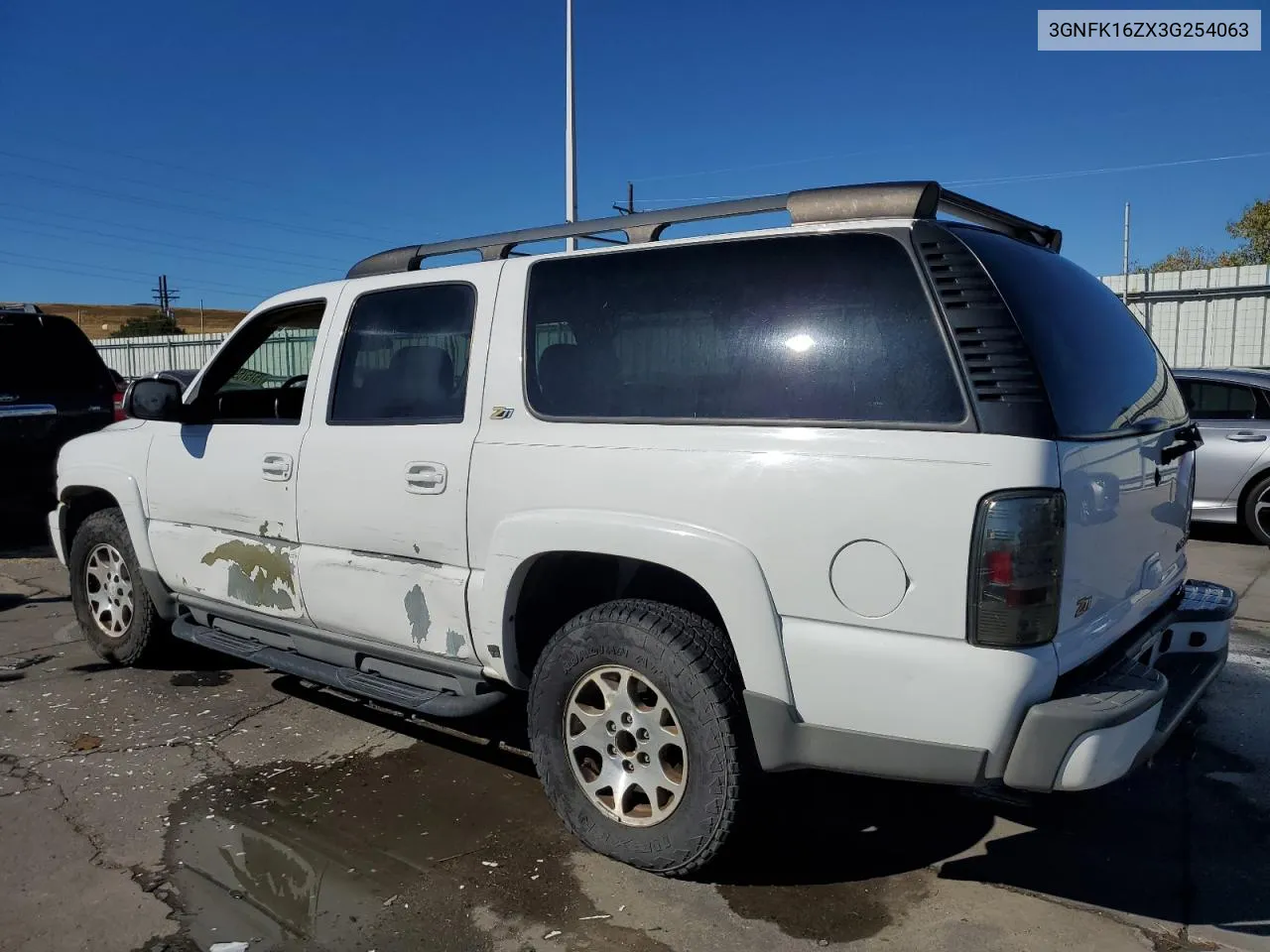 2003 Chevrolet Suburban K1500 VIN: 3GNFK16ZX3G254063 Lot: 75757694