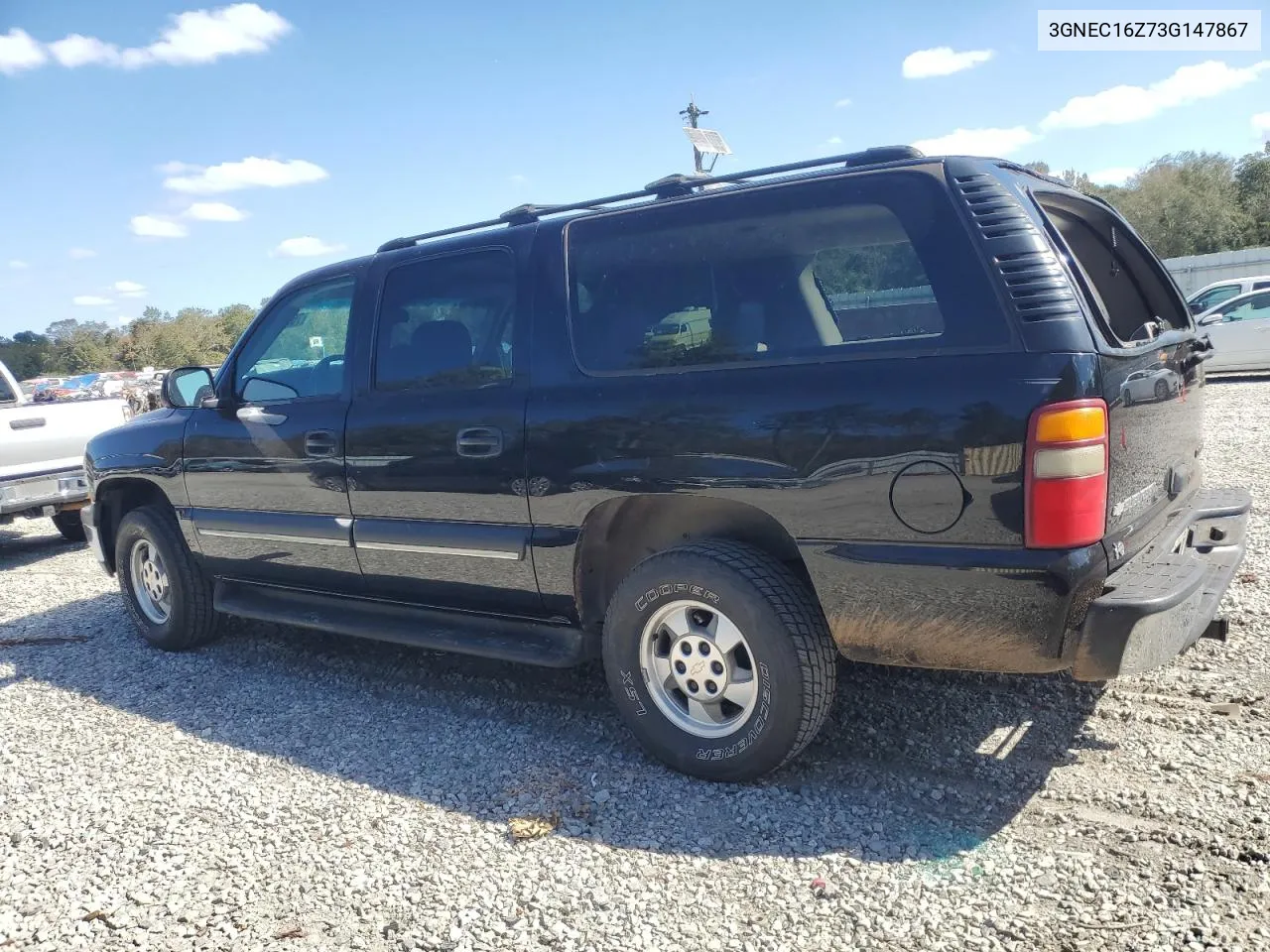 2003 Chevrolet Suburban C1500 VIN: 3GNEC16Z73G147867 Lot: 75894984