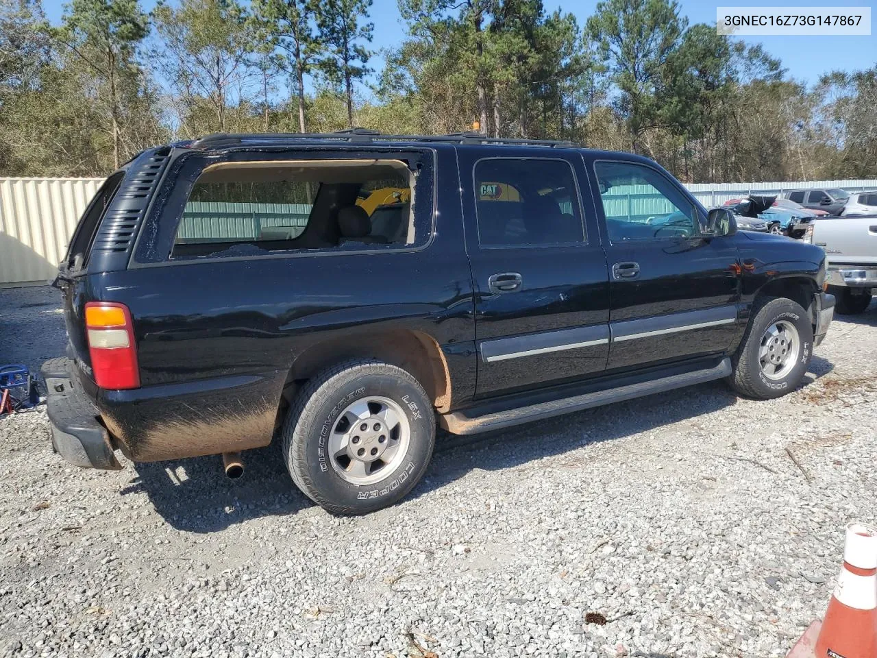 2003 Chevrolet Suburban C1500 VIN: 3GNEC16Z73G147867 Lot: 75894984