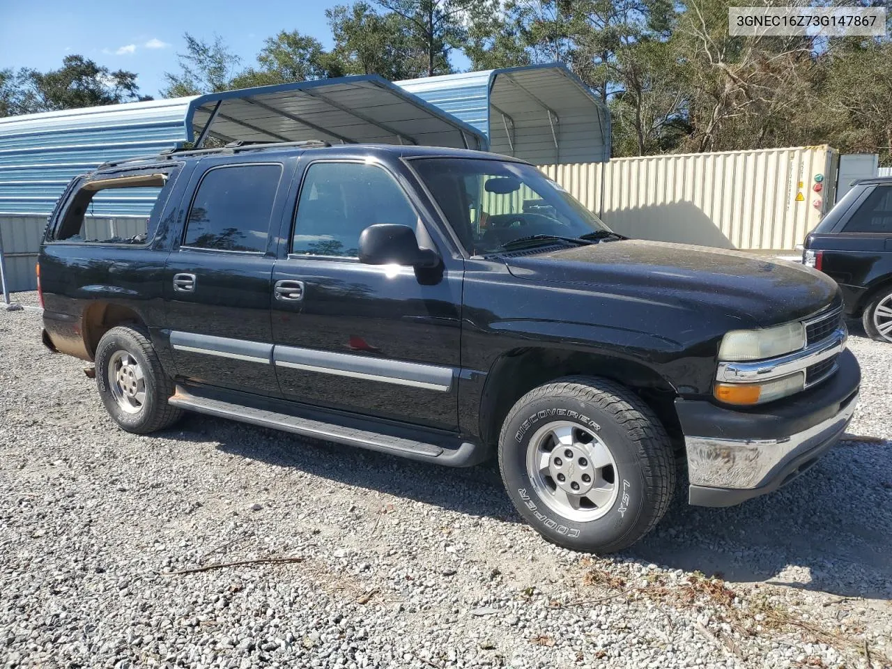 2003 Chevrolet Suburban C1500 VIN: 3GNEC16Z73G147867 Lot: 75894984