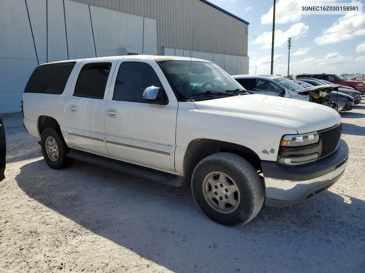 2003 Chevrolet Suburban C1500 VIN: 3GNEC16Z03G158581 Lot: 76574064