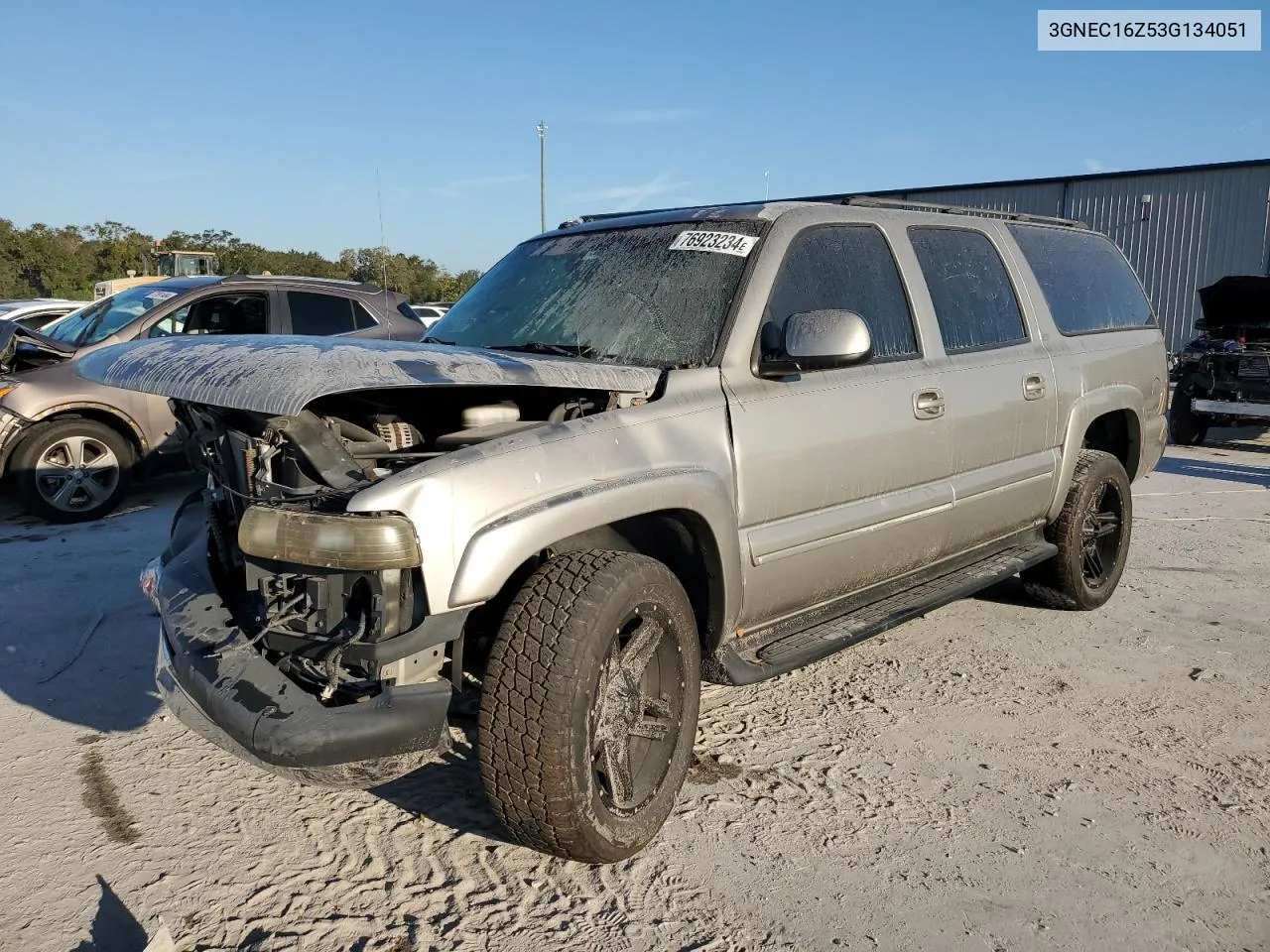 2003 Chevrolet Suburban C1500 VIN: 3GNEC16Z53G134051 Lot: 76923234