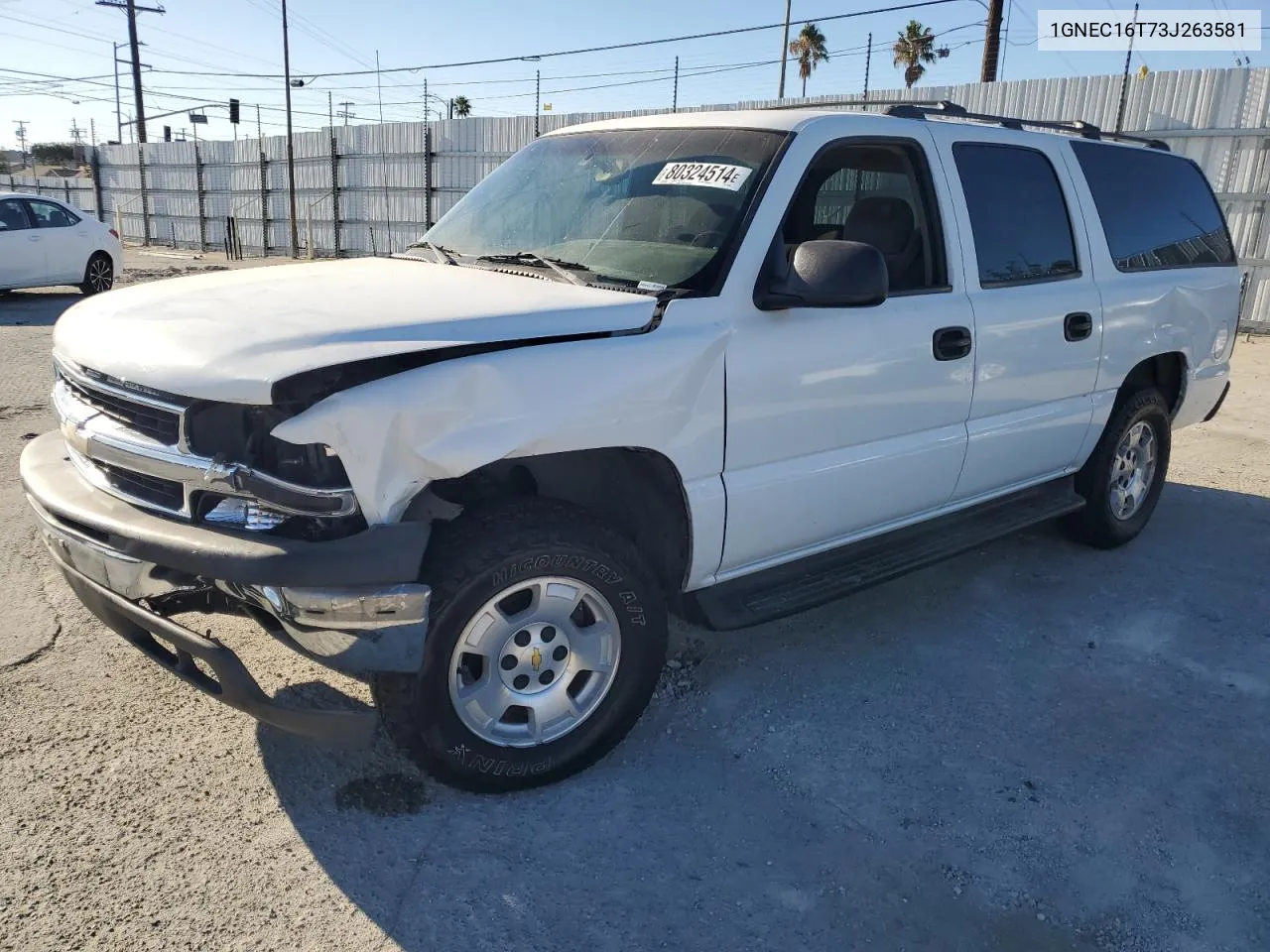 2003 Chevrolet Suburban C1500 VIN: 1GNEC16T73J263581 Lot: 80324514