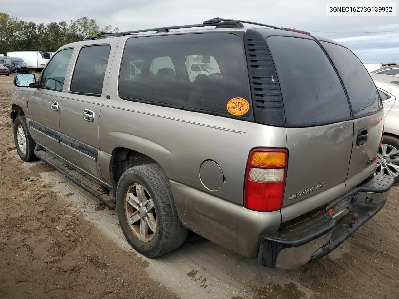 2003 Chevrolet Suburban C1500 VIN: 3GNEC16Z73G139932 Lot: 80663954