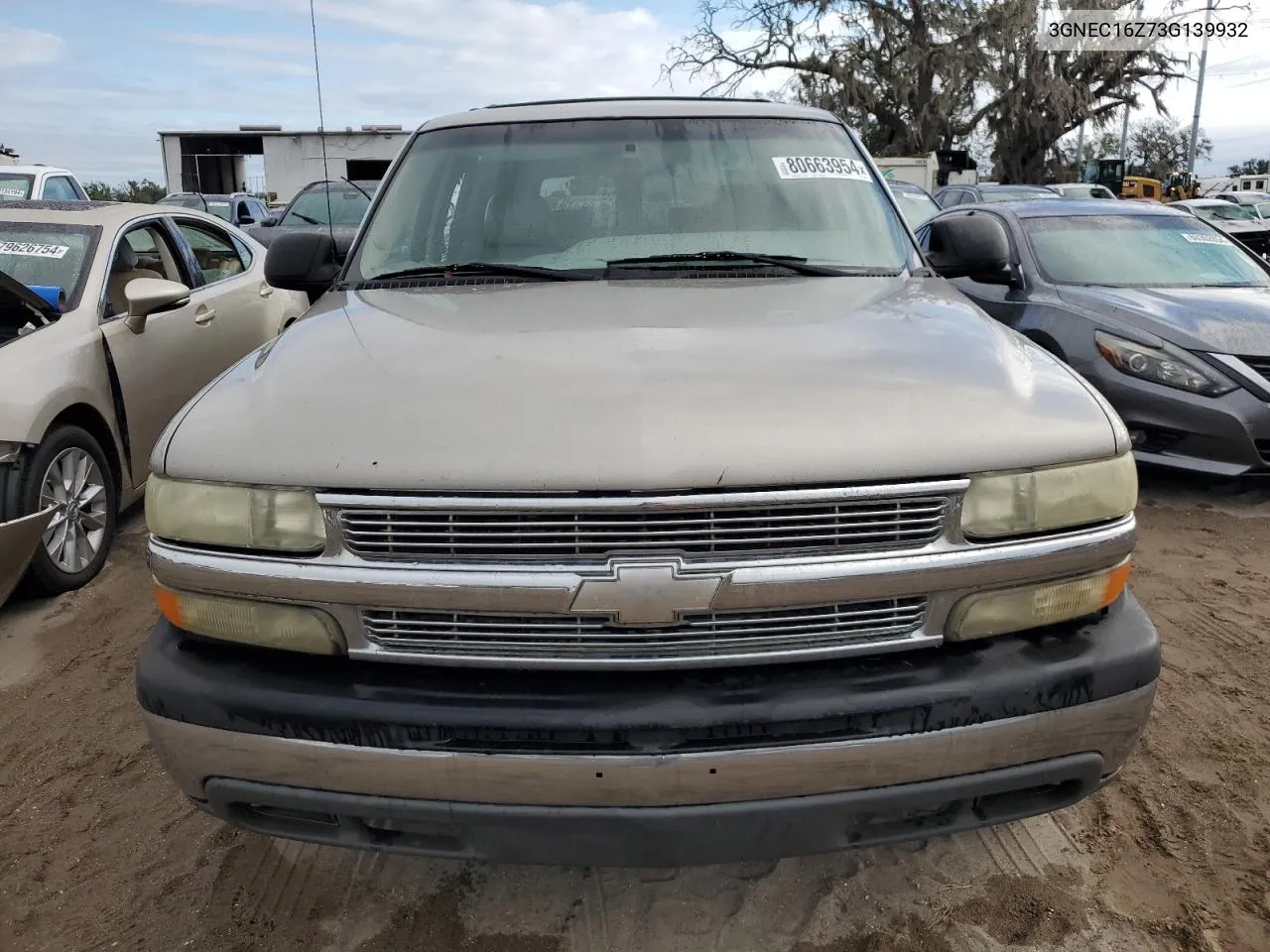 2003 Chevrolet Suburban C1500 VIN: 3GNEC16Z73G139932 Lot: 80663954