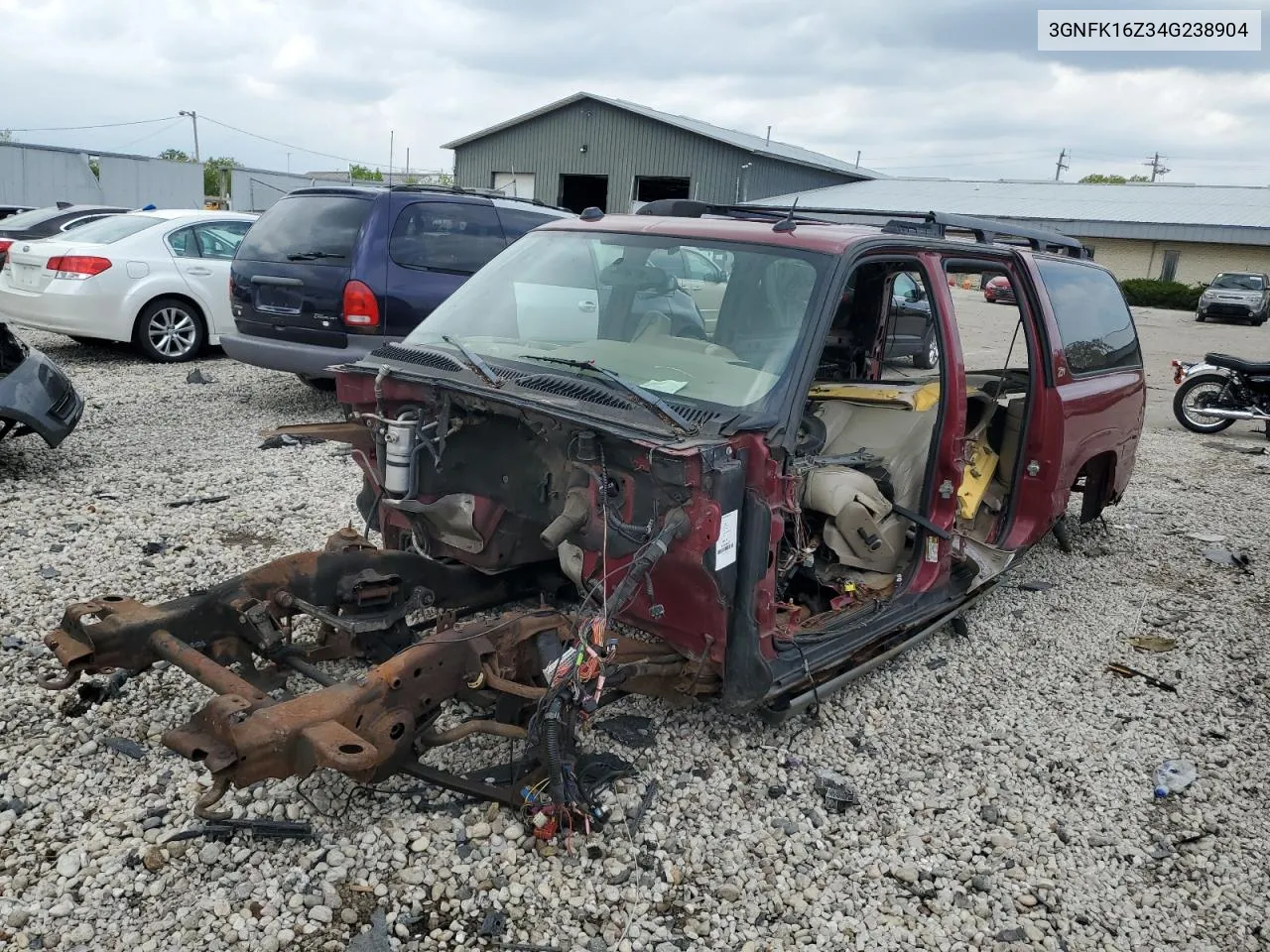 2004 Chevrolet Suburban K1500 VIN: 3GNFK16Z34G238904 Lot: 55159574