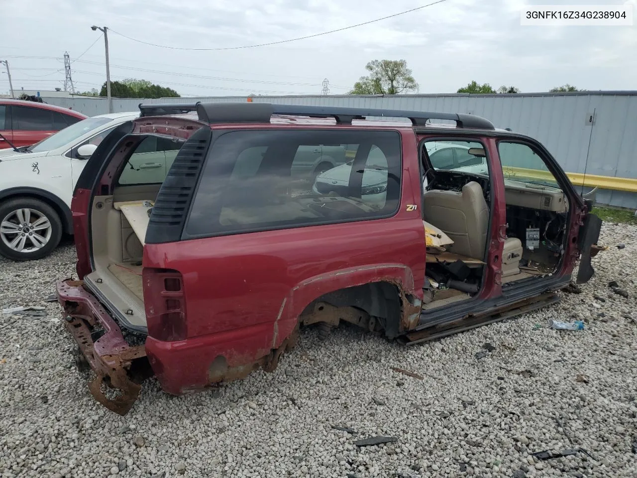 2004 Chevrolet Suburban K1500 VIN: 3GNFK16Z34G238904 Lot: 55159574