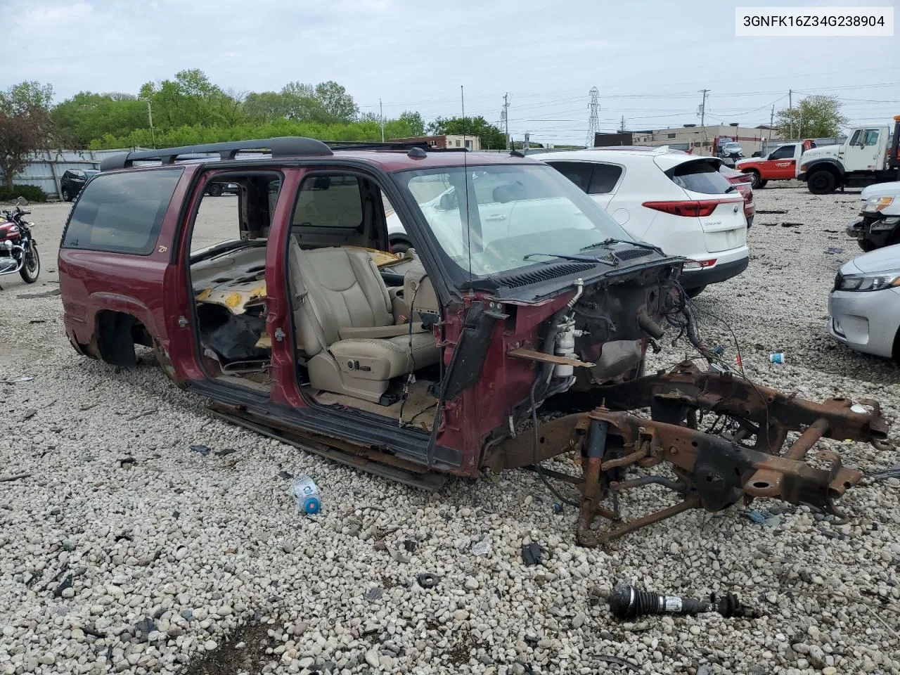 2004 Chevrolet Suburban K1500 VIN: 3GNFK16Z34G238904 Lot: 55159574