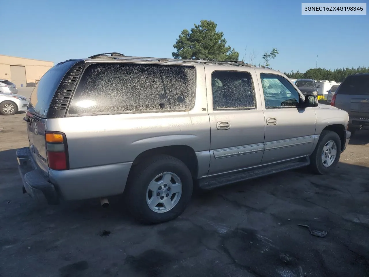 2004 Chevrolet Suburban C1500 VIN: 3GNEC16ZX4G198345 Lot: 55754274