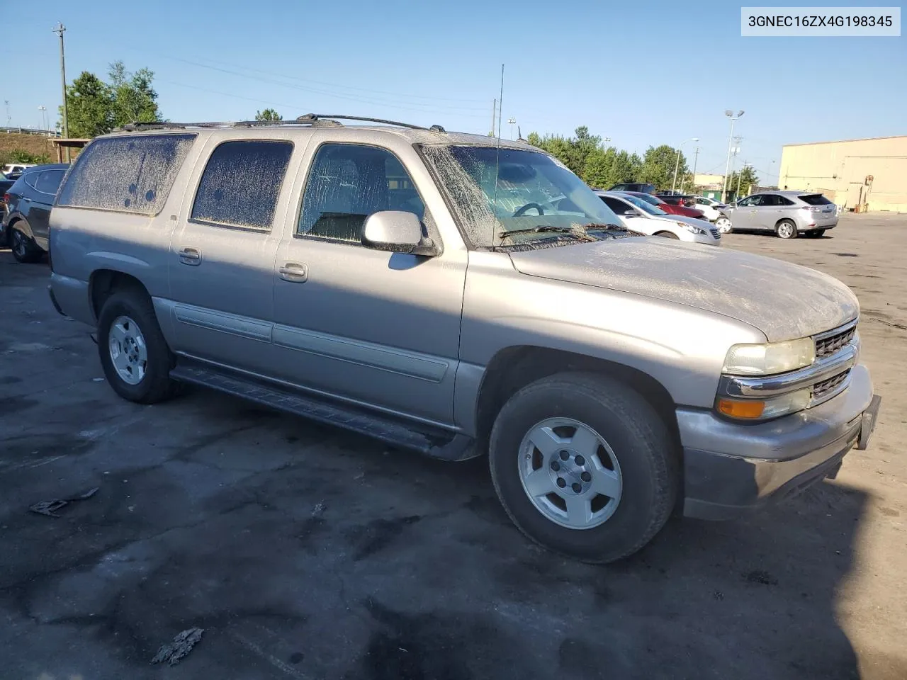 2004 Chevrolet Suburban C1500 VIN: 3GNEC16ZX4G198345 Lot: 55754274