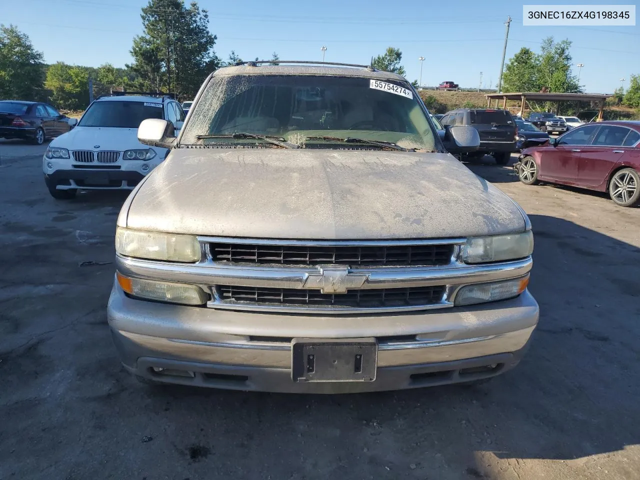 2004 Chevrolet Suburban C1500 VIN: 3GNEC16ZX4G198345 Lot: 55754274