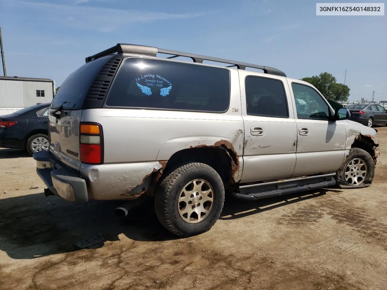 3GNFK16Z54G148332 2004 Chevrolet Suburban K1500