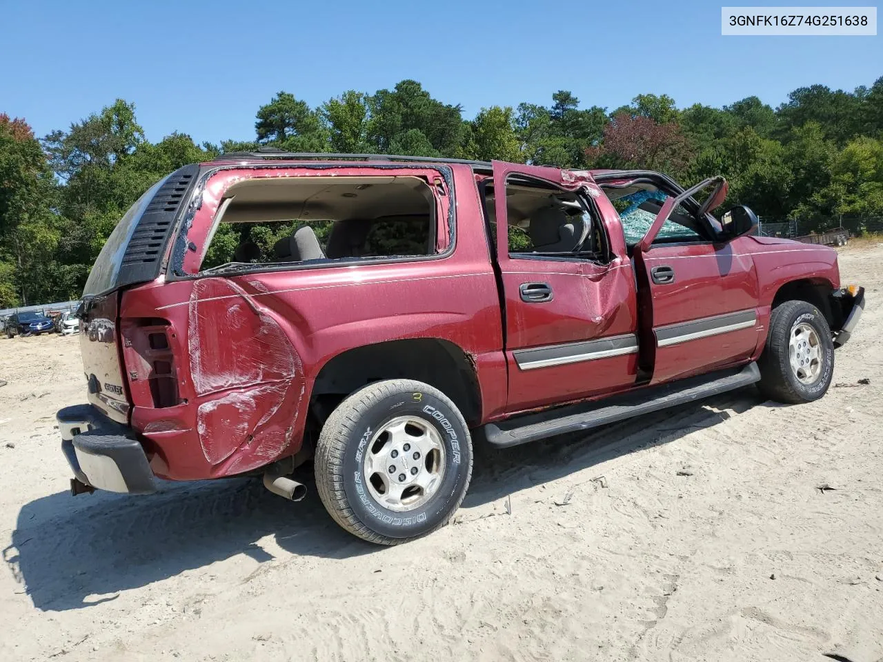 3GNFK16Z74G251638 2004 Chevrolet Suburban K1500