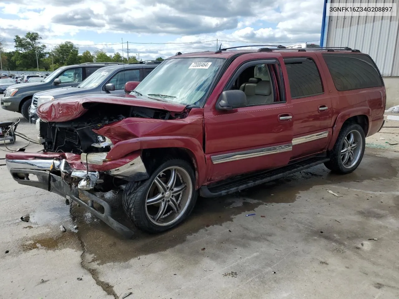 2004 Chevrolet Suburban K1500 VIN: 3GNFK16Z34G208897 Lot: 72080464