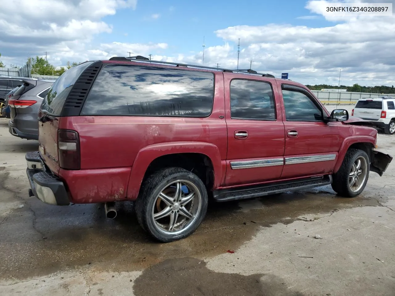 2004 Chevrolet Suburban K1500 VIN: 3GNFK16Z34G208897 Lot: 72080464