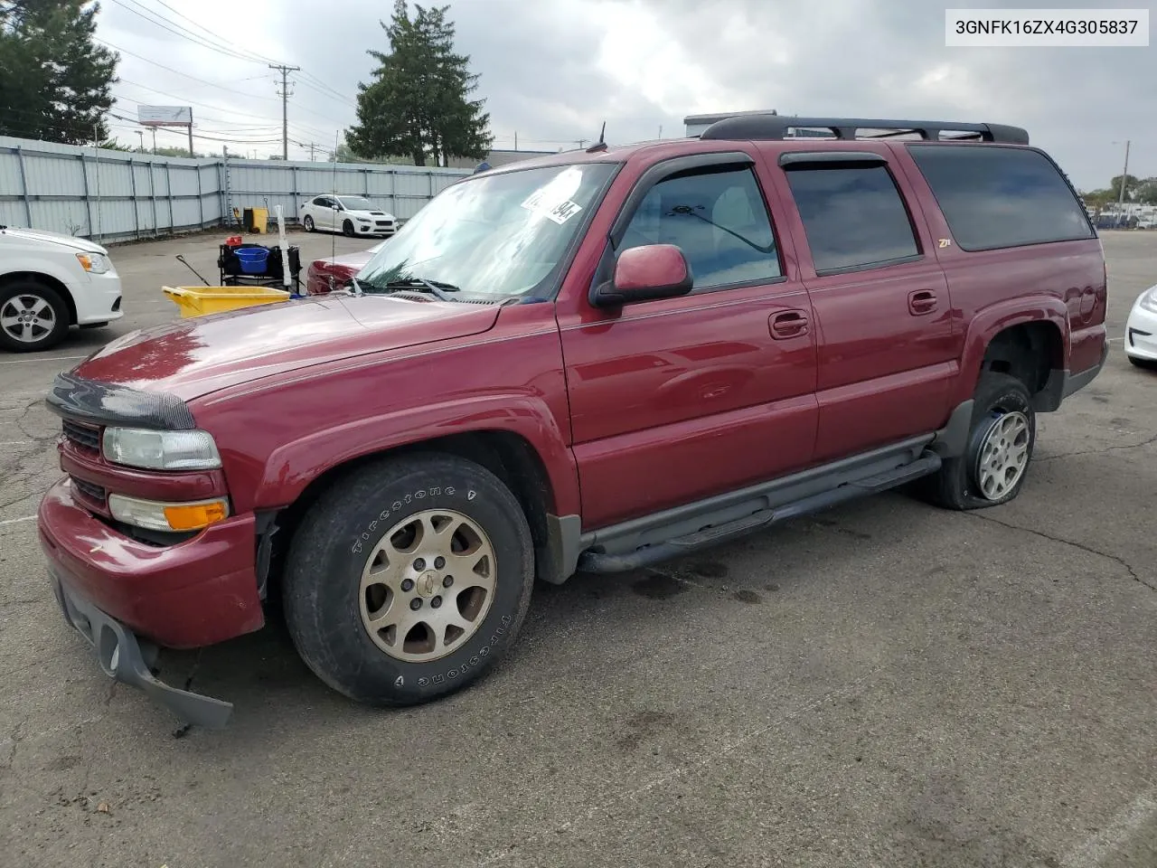 2004 Chevrolet Suburban K1500 VIN: 3GNFK16ZX4G305837 Lot: 72905194