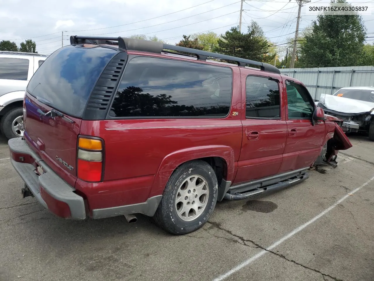 2004 Chevrolet Suburban K1500 VIN: 3GNFK16ZX4G305837 Lot: 72905194