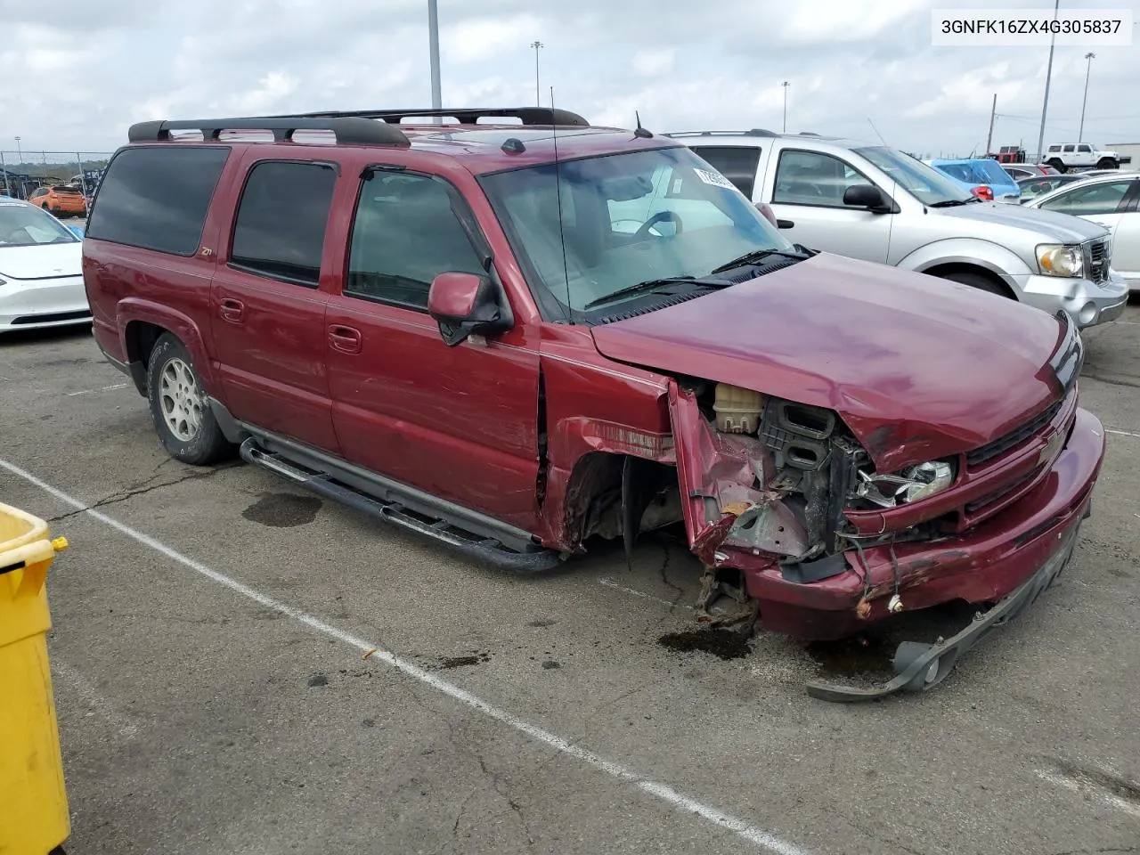 2004 Chevrolet Suburban K1500 VIN: 3GNFK16ZX4G305837 Lot: 72905194