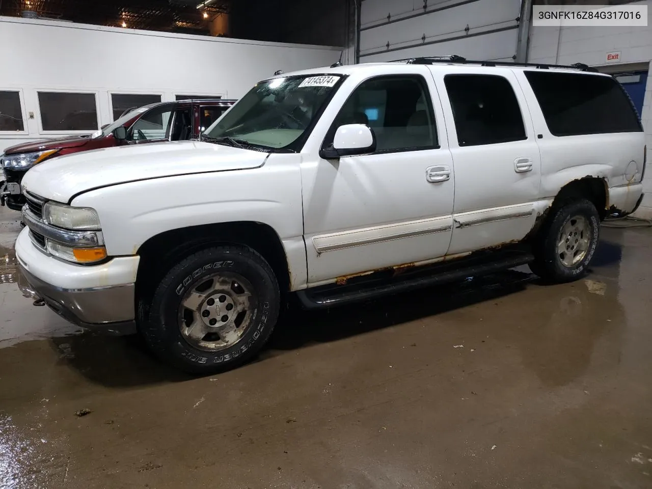 2004 Chevrolet Suburban K1500 VIN: 3GNFK16Z84G317016 Lot: 74145374