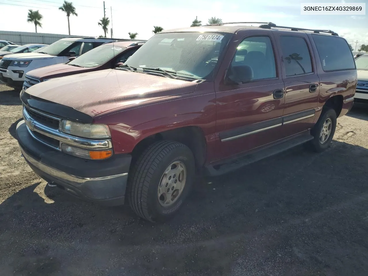 2004 Chevrolet Suburban C1500 VIN: 3GNEC16ZX4G329869 Lot: 75017474