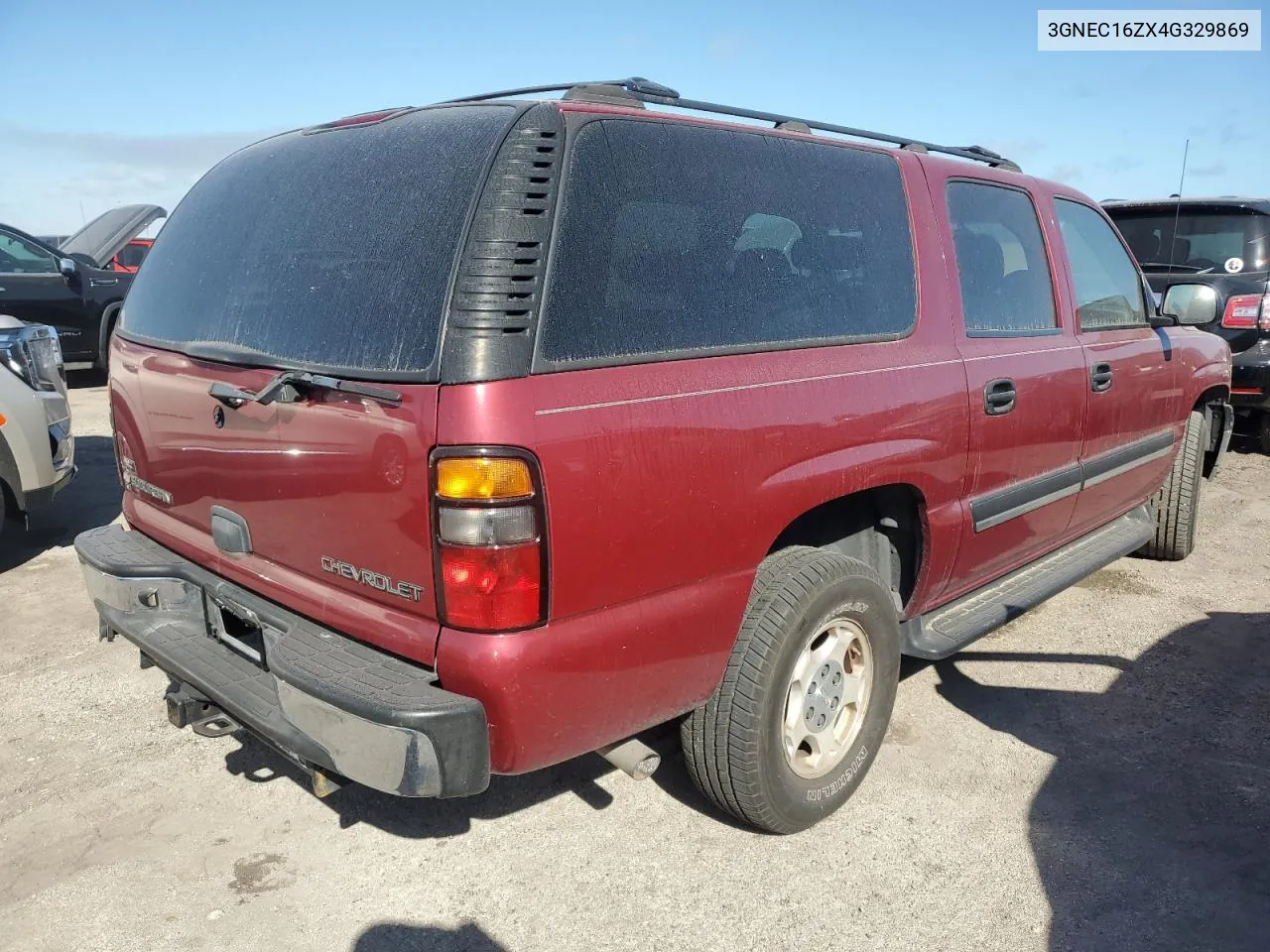 2004 Chevrolet Suburban C1500 VIN: 3GNEC16ZX4G329869 Lot: 75017474