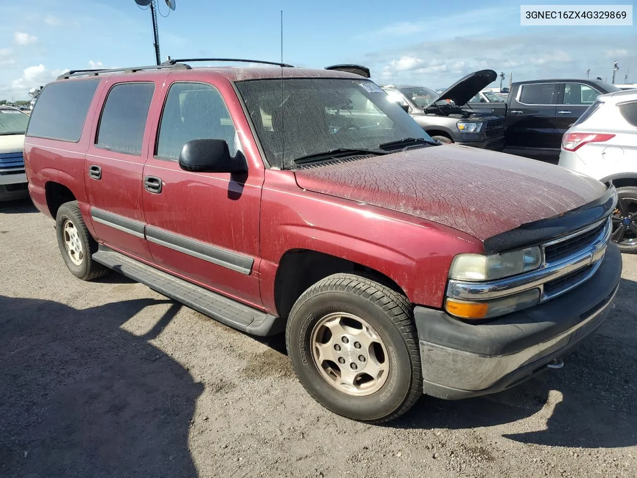 2004 Chevrolet Suburban C1500 VIN: 3GNEC16ZX4G329869 Lot: 75017474