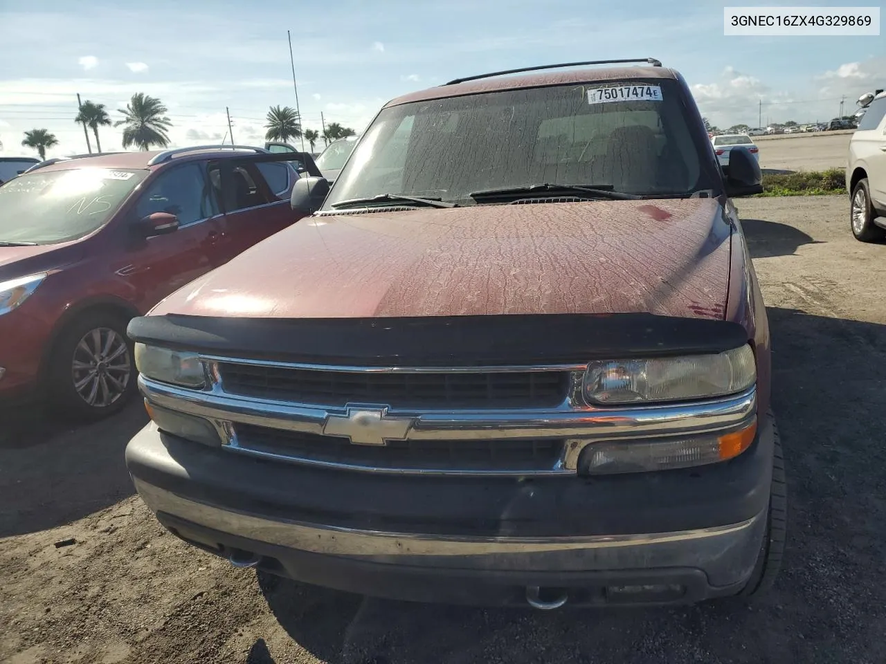 2004 Chevrolet Suburban C1500 VIN: 3GNEC16ZX4G329869 Lot: 75017474