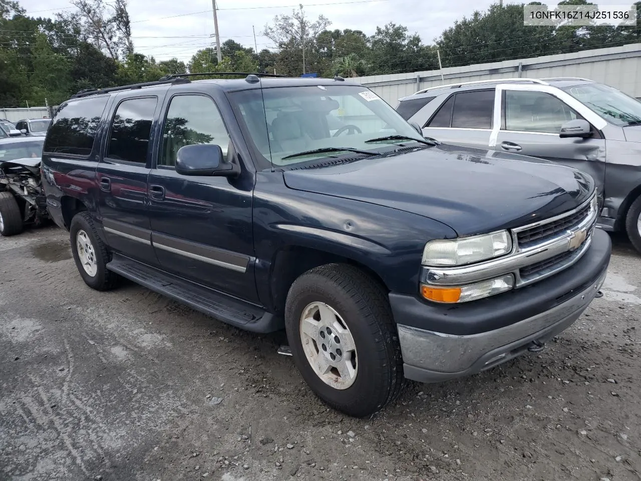 2004 Chevrolet Suburban K1500 VIN: 1GNFK16Z14J251536 Lot: 75109934