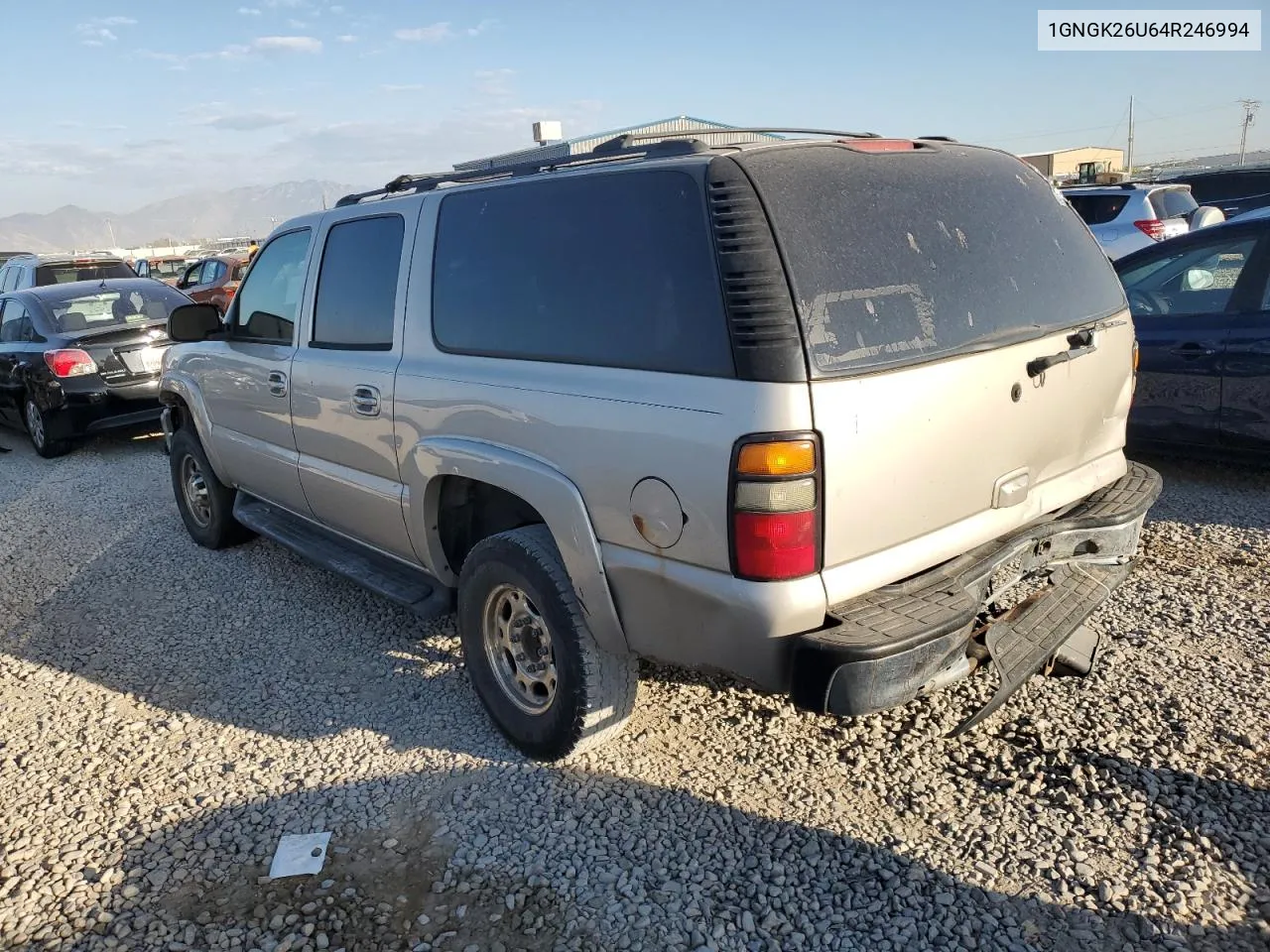 2004 Chevrolet Suburban K2500 VIN: 1GNGK26U64R246994 Lot: 75951184