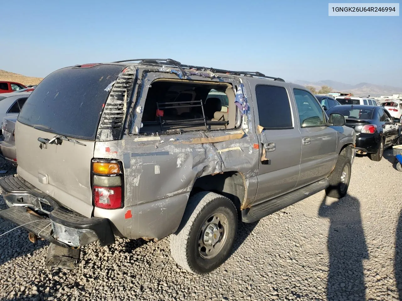 2004 Chevrolet Suburban K2500 VIN: 1GNGK26U64R246994 Lot: 75951184