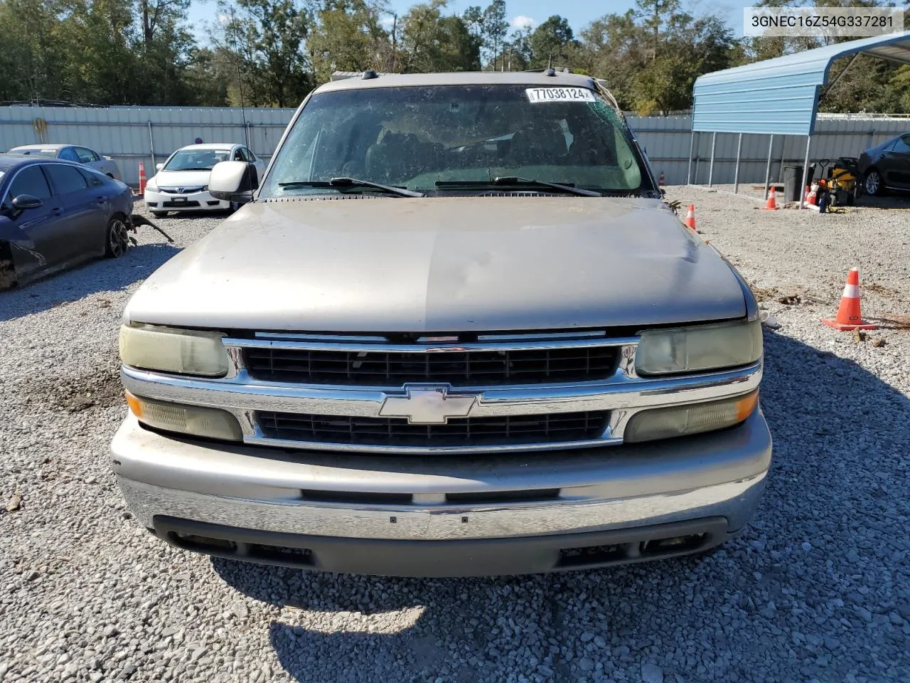 2004 Chevrolet Suburban C1500 VIN: 3GNEC16Z54G337281 Lot: 77038124