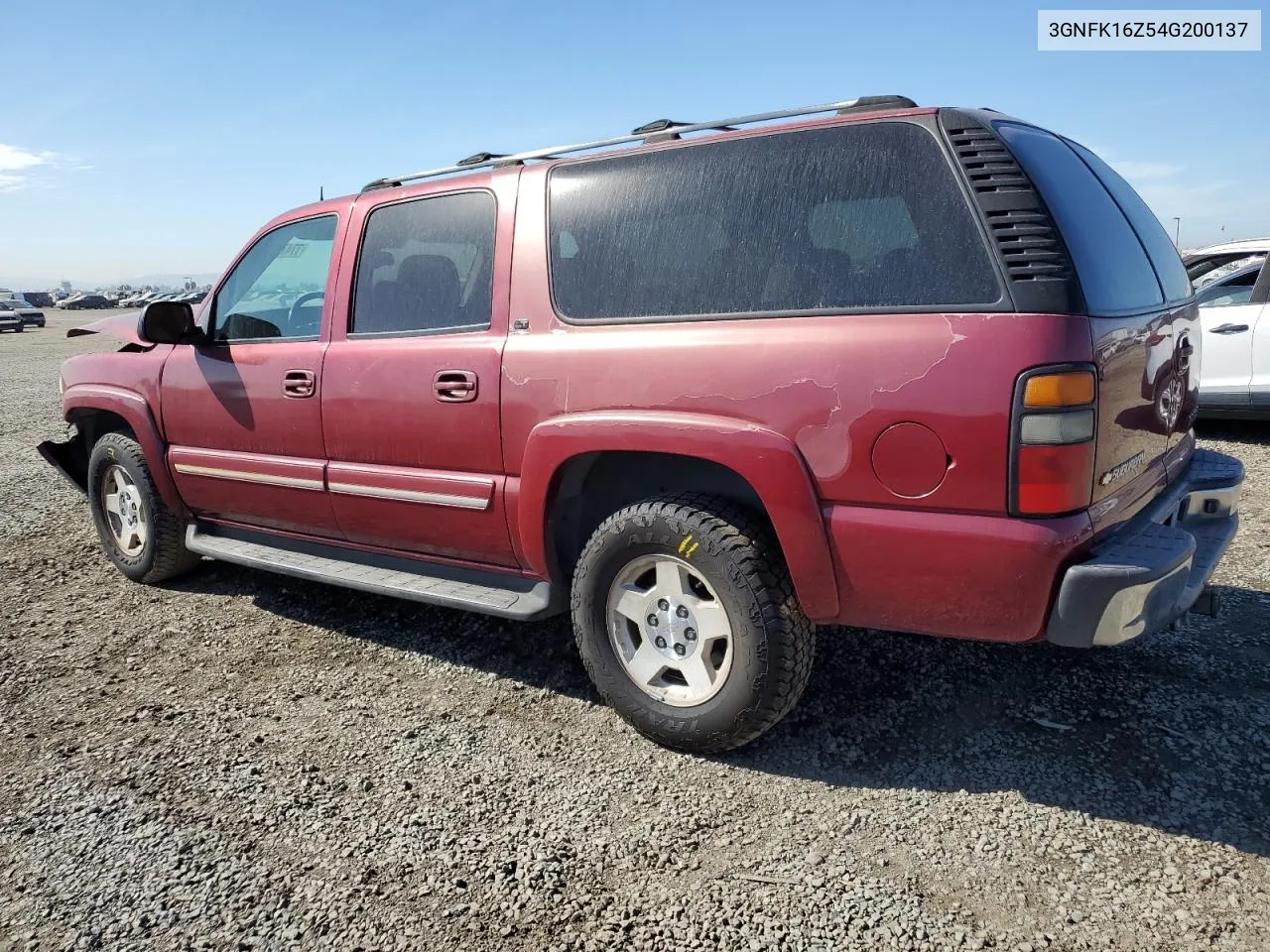 2004 Chevrolet Suburban K1500 VIN: 3GNFK16Z54G200137 Lot: 77475084