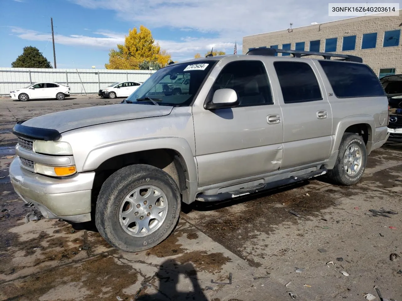 2004 Chevrolet Suburban K1500 VIN: 3GNFK16Z64G203614 Lot: 77475454