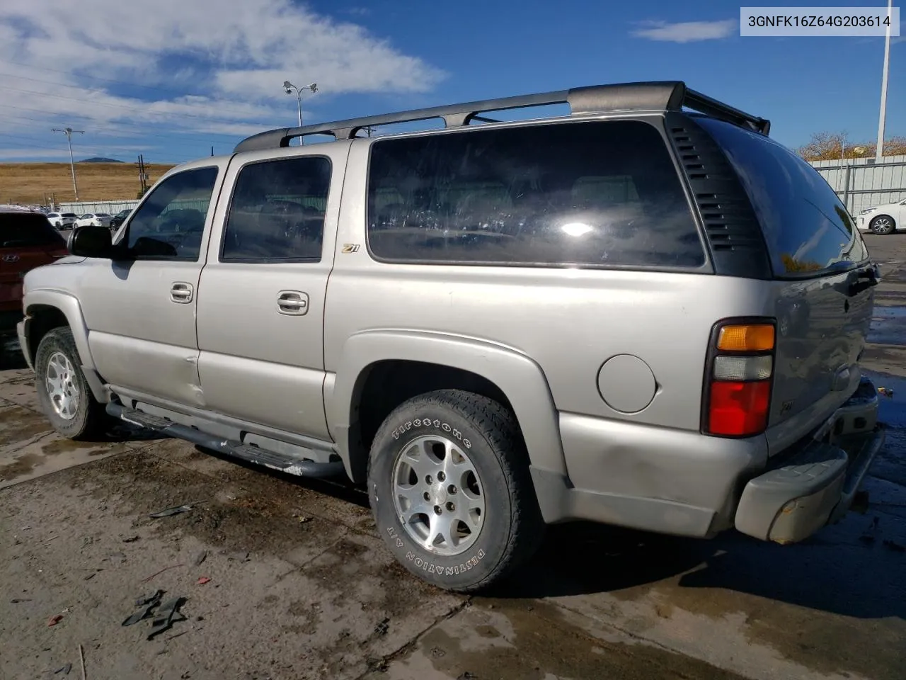 2004 Chevrolet Suburban K1500 VIN: 3GNFK16Z64G203614 Lot: 77475454