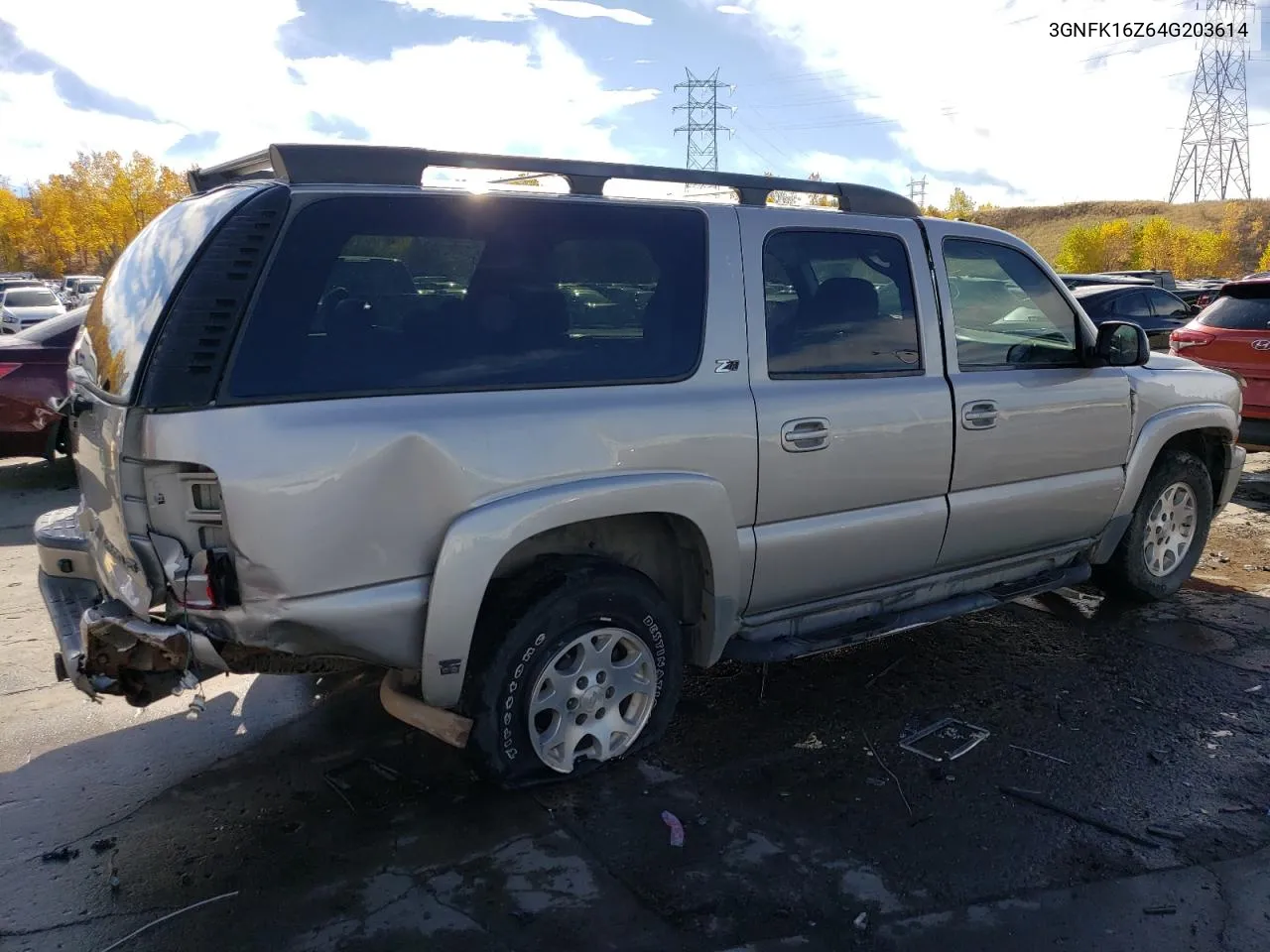 2004 Chevrolet Suburban K1500 VIN: 3GNFK16Z64G203614 Lot: 77475454