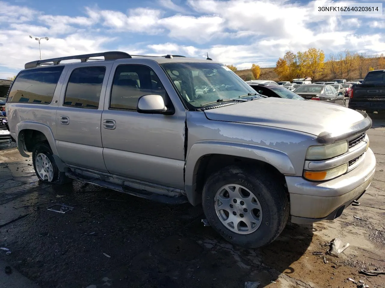 2004 Chevrolet Suburban K1500 VIN: 3GNFK16Z64G203614 Lot: 77475454