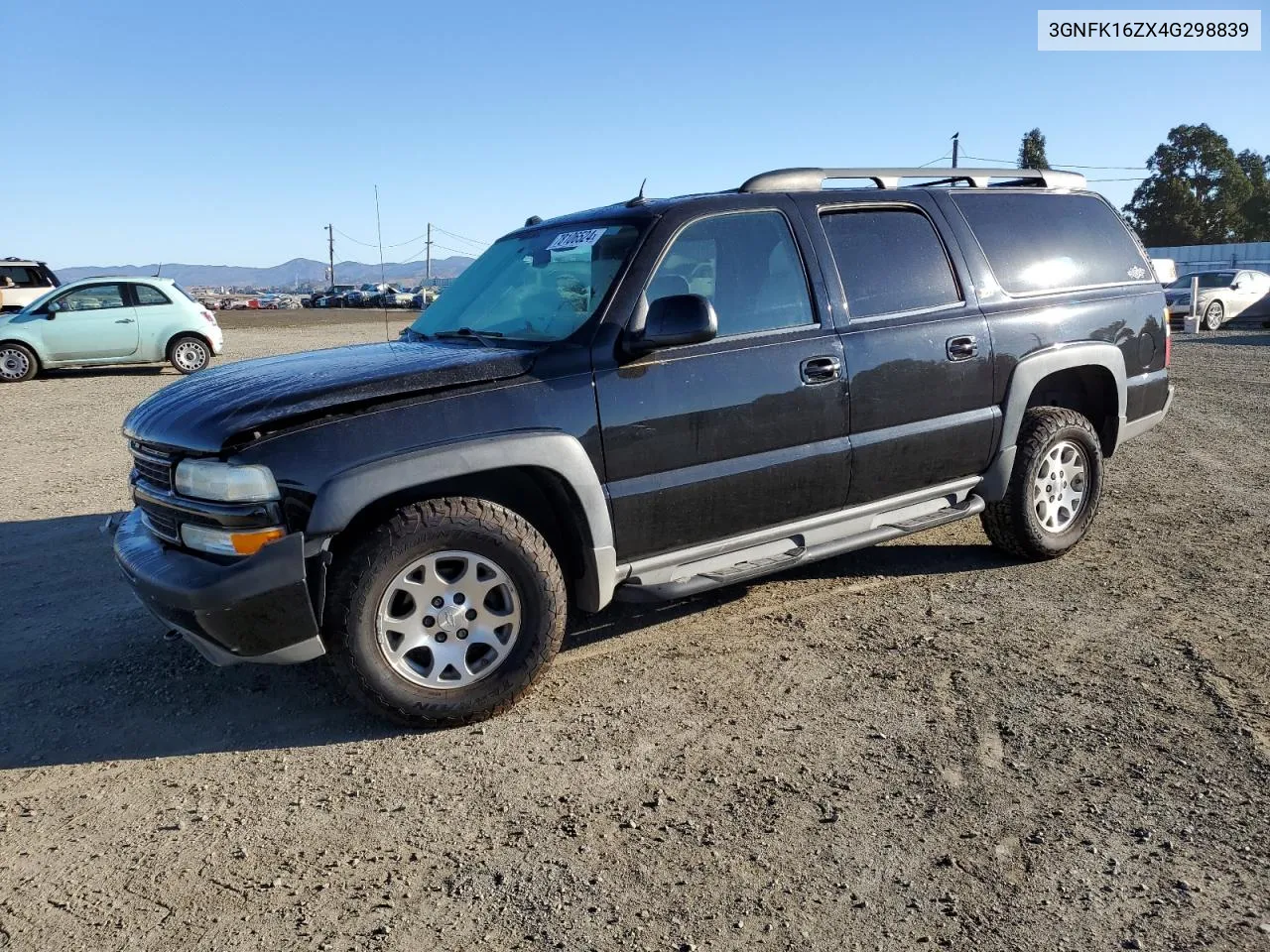 2004 Chevrolet Suburban K1500 VIN: 3GNFK16ZX4G298839 Lot: 78106524