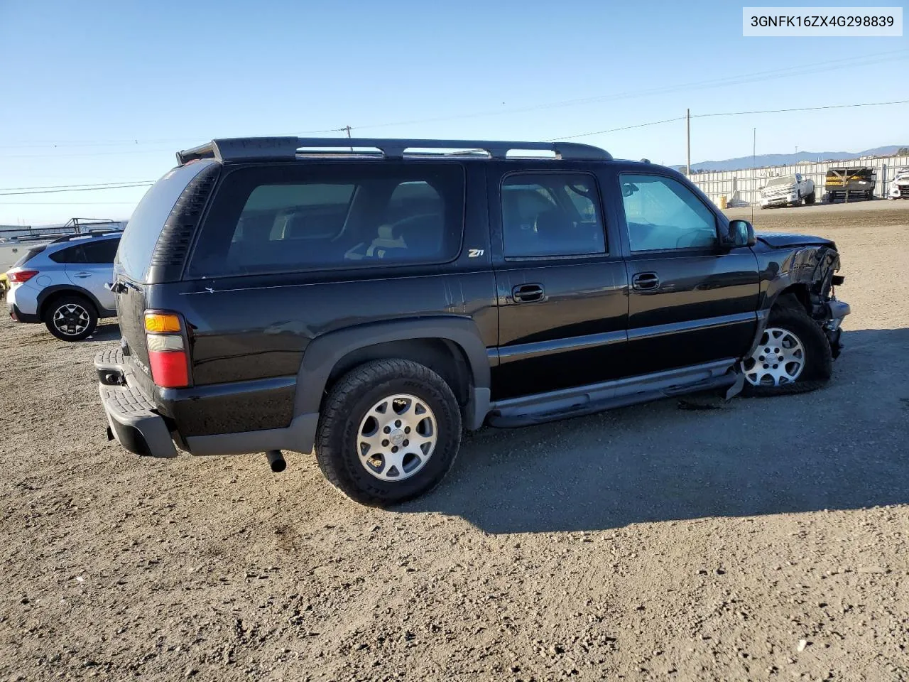 2004 Chevrolet Suburban K1500 VIN: 3GNFK16ZX4G298839 Lot: 78106524