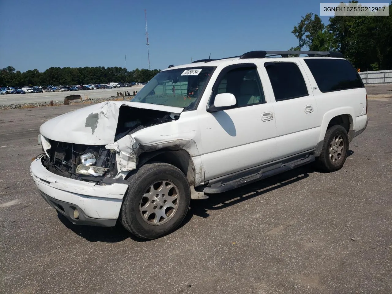 2005 Chevrolet Suburban K1500 VIN: 3GNFK16Z55G212967 Lot: 70850784