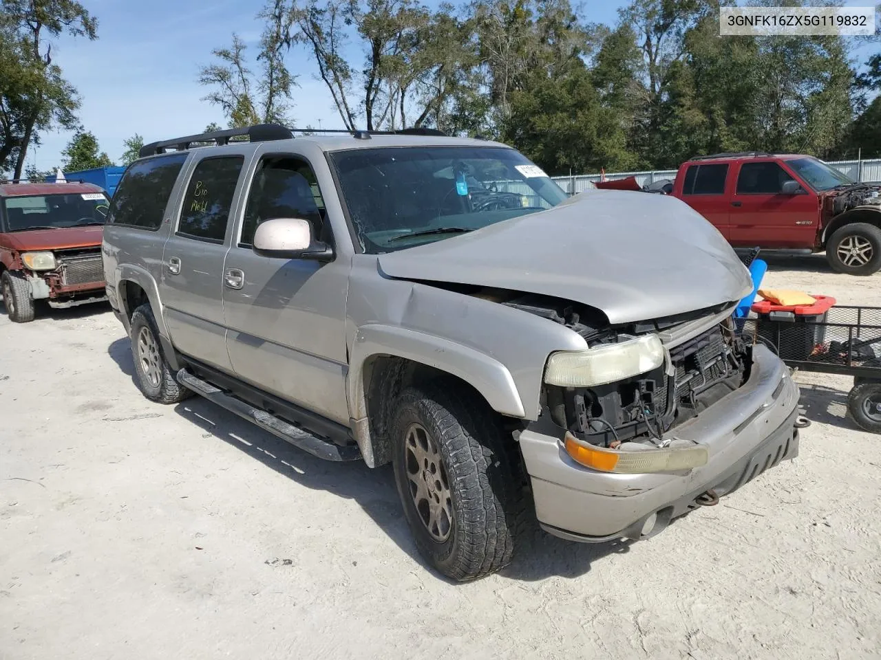 2005 Chevrolet Suburban K1500 VIN: 3GNFK16ZX5G119832 Lot: 71104274