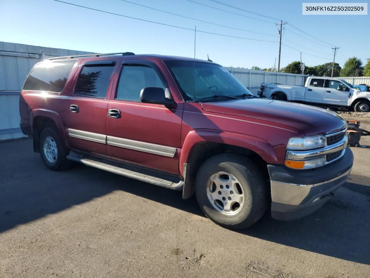 2005 Chevrolet Suburban K1500 VIN: 3GNFK16Z25G202509 Lot: 71788974